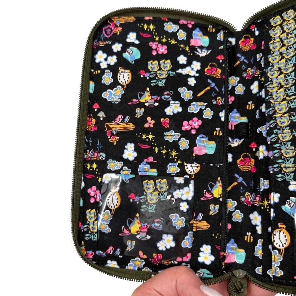 Vera Bradley Disney100 Peter Pan Tinker Bell Collection Deluxe Travel Wallet
